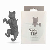Tea Infuser Cat Silicone Dark Grey